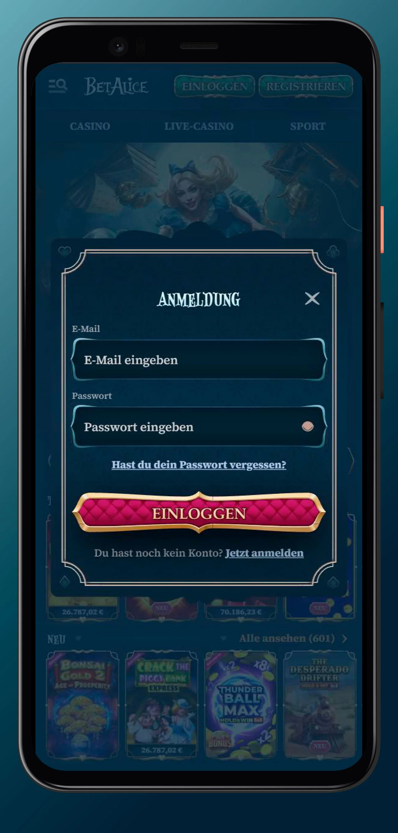 Mobile Anmeldung über Browser-Verknüpfung